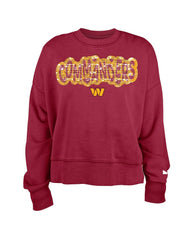 Washington Commanders New Era Girl's Flip Sequin Sweatshirt - Burgundy - NFL