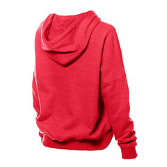 Kansas City Chiefs New Era Women's Throwback Boxy Hoodie Sweatshirt - Red - NFL