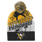 Pittsburgh Penguins Outerstuff Youth New Edge Cuffed Knit Hat with Pom - Black | NHL discount