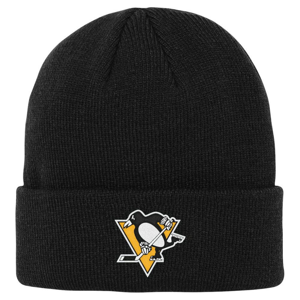 Pittsburgh Penguins Outerstuff Youth 2.0 Essential Cuffed Knit Hat - Black | NHL near me