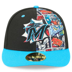 Miami Marlins New Era 2025 MLB Diamond Hero Edition Low Profile 59FIFTY Fitted Hat Outlet