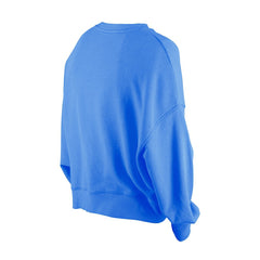 New Era Philadelphia 76ers Women's Boxy Throwback Mineral Wash Sweatshirt Royal