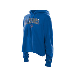 New Era Golden State Warriors Women's Glam Game Open Back Hoodie Royal