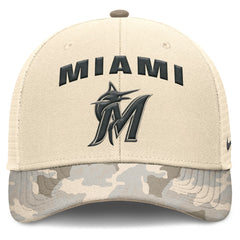 Miami Marlins Nike Camo Natural Pack Rise Adjustable Trucker Hat Near Me