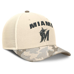 Miami Marlins Nike Camo Natural Pack Rise Adjustable Trucker Hat Near Me