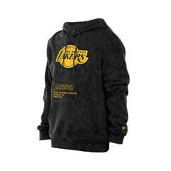 New Era Los Angeles Lakers Sport Night Mineral Wash Pullover Hoodie Black