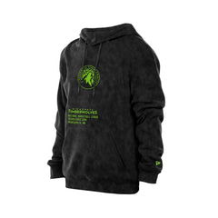 New Era Minnesota Timberwolves Sport Night Mineral Wash Pullover Hoodie Black