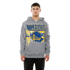New Era Golden State Warriors Injection Sport Classics Fleece Hoodie Heather Gray