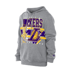 New Era Los Angeles Lakers Injection Sport Classics Fleece Hoodie Heather Gray
