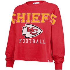 Kansas City Chiefs '47 Women's Outreach City Oversized Long Sleeve T-Shirt - Red - 47 brand