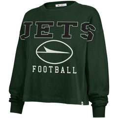 New York Jets '47 Women's Outreach City Oversized Long Sleeve T-Shirt - Green - 47 brand
