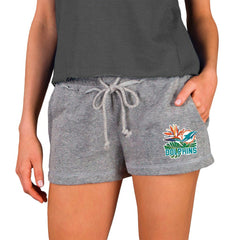 Miami Dolphins Concepts Sport Women's Mainstream Terry Shorts - Gray - NFL