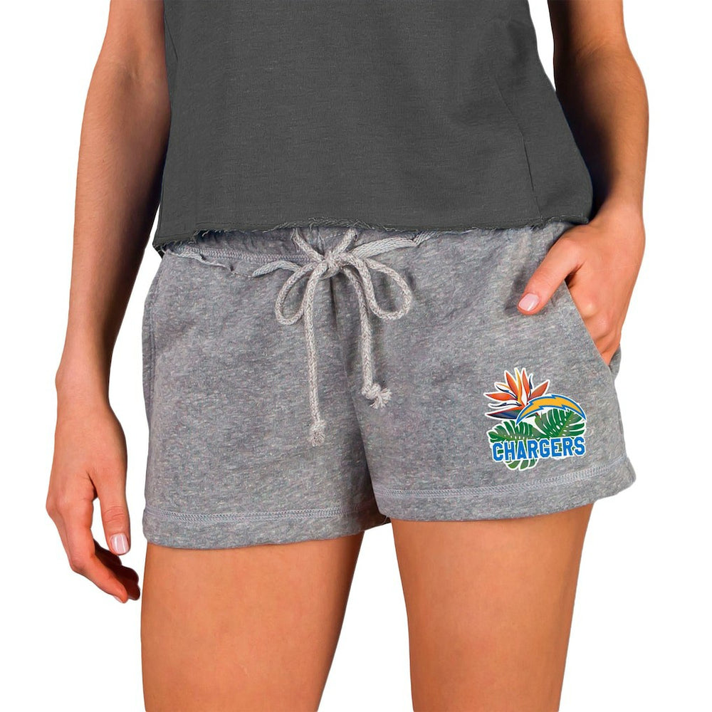 Los Angeles Chargers Concepts Sport Women's Mainstream Terry Shorts - Gray - NFL