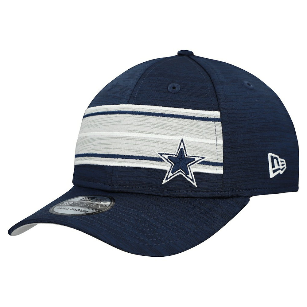 Dallas Cowboys New Era Stripes 39THIRTY Flex Hat - Navy - NFL