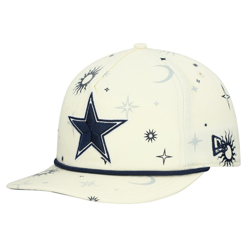 Dallas Cowboys New Era Celestial Golfer Snapback Hat - Stone - NFL