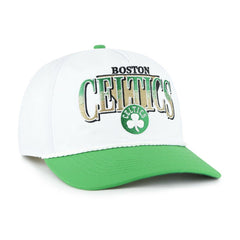 47 brand Boston Celtics '47 Tribute Two-Tone Hitch Adjustable Hat White/Kelly Green