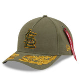 St. Louis Cardinals New Era x Alpha Industries A-Frame 9FORTY Adjustable Hat Sale