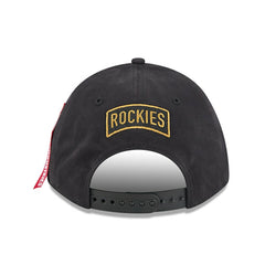 Colorado Rockies New Era x Alpha Industries A-Frame 9FORTY Adjustable Hat Sale