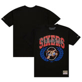 Mitchell & Ness Philadelphia 76ers NBA x Michelob Ultra Rewind II T-Shirt Black