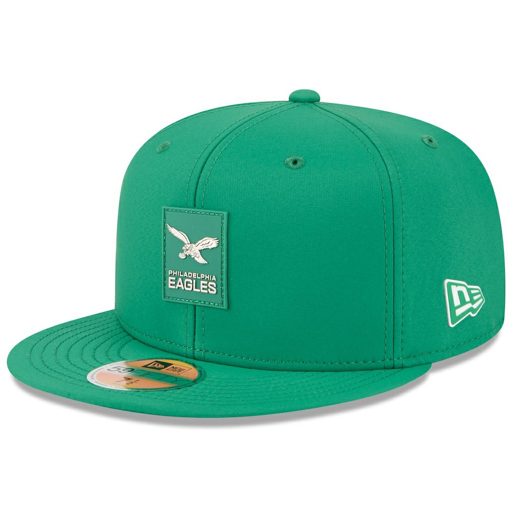Philadelphia Eagles New Era 2025 Sideline Throwback 59FIFTY Fitted Hat - Kelly Green - NFL