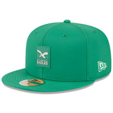 Philadelphia Eagles New Era 2025 Sideline Throwback 59FIFTY Fitted Hat - Kelly Green - NFL
