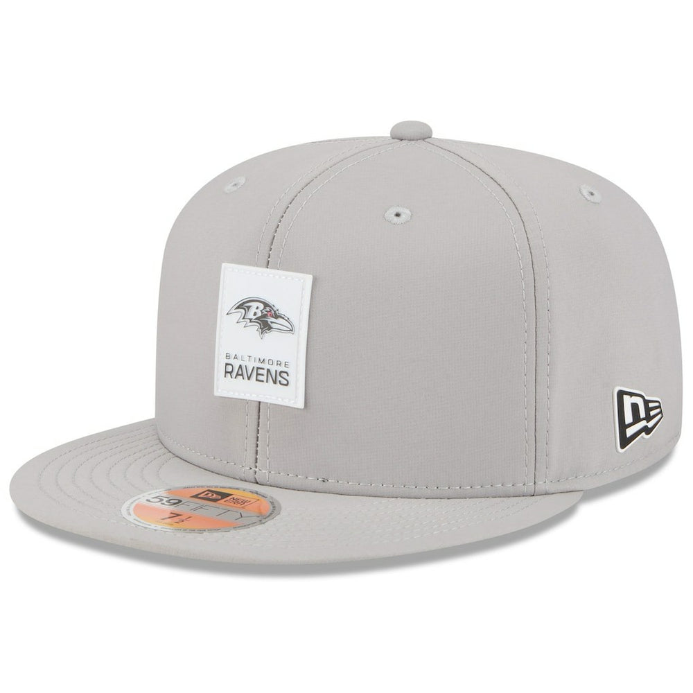 Baltimore Ravens New Era 2025 Sideline 59FIFTY Fitted Hat - Gray - NFL