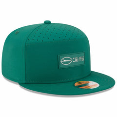 New York Jets New Era 2025 Sideline Split Panel 9FIFTY Snapback Hat - Green - NFL