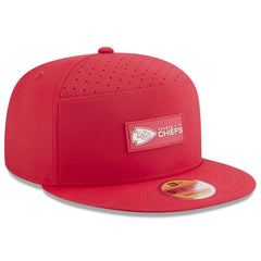Kansas City Chiefs New Era 2025 Sideline Split Panel 9FIFTY Snapback Hat - Red - NFL