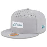 Philadelphia Eagles New Era 2025 Sideline Split Panel 9FIFTY Snapback Hat - Gray - NFL