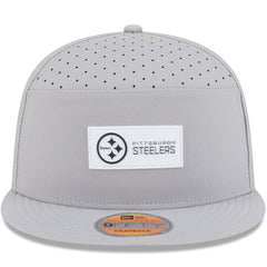 Pittsburgh Steelers New Era 2025 Sideline Split Panel 9FIFTY Snapback Hat - Gray - NFL