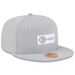 Pittsburgh Steelers New Era 2025 Sideline Split Panel 9FIFTY Snapback Hat - Gray - NFL