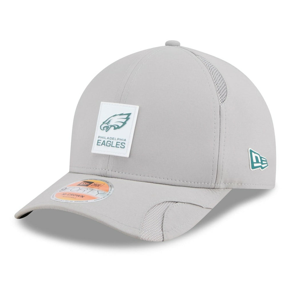 Philadelphia Eagles New Era 2025 Sideline M-Crown 9FORTY Adjustable Hat - Gray - NFL