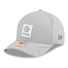 Pittsburgh Steelers New Era 2025 Sideline M-Crown 9FORTY Adjustable Hat - Gray - NFL