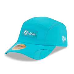 Miami Dolphins New Era 2025 Sideline Runner Adjustable Hat - Aqua - NFL