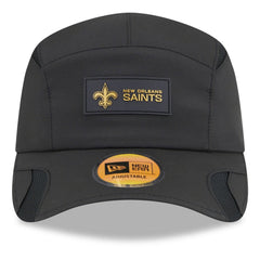 New Orleans Saints New Era 2025 Sideline Runner Adjustable Hat - Black - NFL