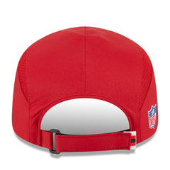 San Francisco 49ers New Era 2025 Sideline Runner Adjustable Hat - Scarlet - NFL