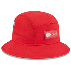 Kansas City Chiefs New Era 2025 Sideline Bucket Hat - Red - NFL