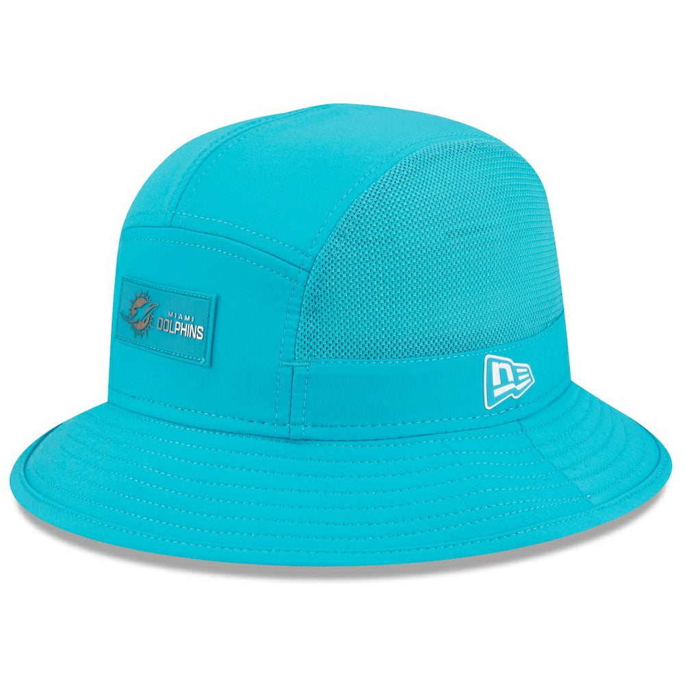 Miami Dolphins New Era 2025 Sideline Bucket Hat - Aqua - NFL