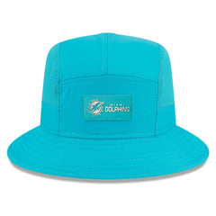 Miami Dolphins New Era 2025 Sideline Bucket Hat - Aqua - NFL
