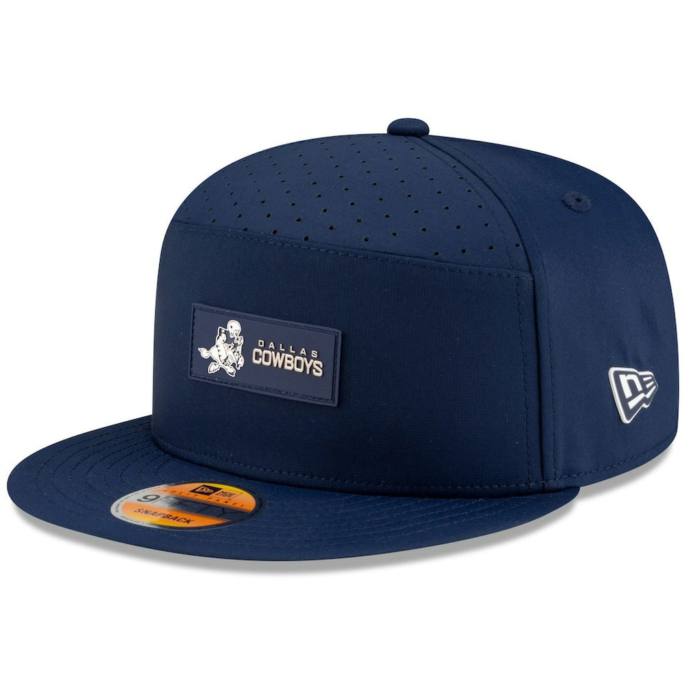 Dallas Cowboys New Era 2025 Sideline Throwback Split Panel 9FIFTY Snapback Hat - Navy - NFL