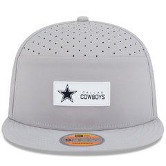 Dallas Cowboys New Era 2025 Sideline Split Panel 9FIFTY Snapback Hat - Gray - NFL