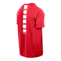 San Francisco 49ers New Era Functional Fandom Reflective T-Shirt - Scarlet - NFL