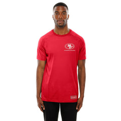 San Francisco 49ers New Era Functional Fandom Reflective T-Shirt - Scarlet - NFL