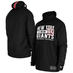 New York Giants New Era Functional Fandom Balaclava Helmet Stripe Tri-Blend Hoodie - Black - NFL