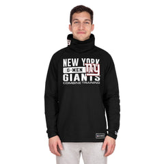 New York Giants New Era Functional Fandom Balaclava Helmet Stripe Tri-Blend Hoodie - Black - NFL