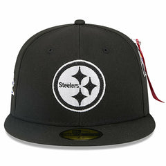 Pittsburgh Steelers New Era x Alpha Industries 59FIFTY Fitted Hat - Black - NFL