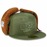 Kansas City Chiefs New Era x Alpha Industries Dog Ears 59FIFTY Fitted Hat - Olive - NFL