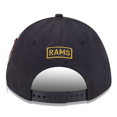 Los Angeles Rams New Era x Alpha Industries A-Frame 9FORTY Adjustable Hat - Black - NFL