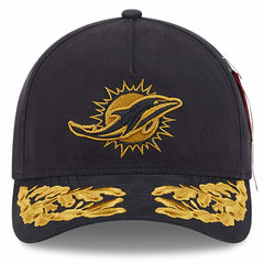 Miami Dolphins New Era x Alpha Industries A-Frame 9FORTY Adjustable Hat - Black - NFL