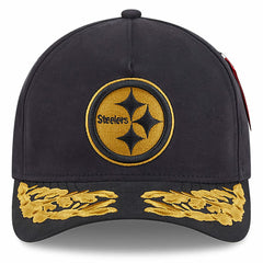Pittsburgh Steelers New Era x Alpha Industries A-Frame 9FORTY Adjustable Hat - Black - NFL